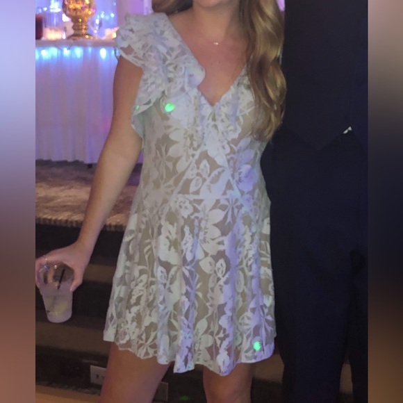 LoveShackFancy Lace Dress with Ruffles - Picture 1 of 3